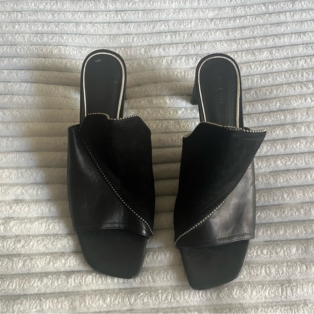 Rag & Bone Black Sandal Heels